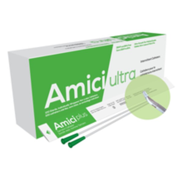Cathéter intermittent coudé Amici Plus pour homme 14FR | OOS 5714