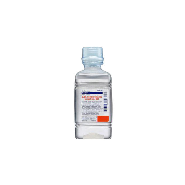Solution d'irrigation au chlorure de sodium 0,9% - 500ml | BAX JF7633