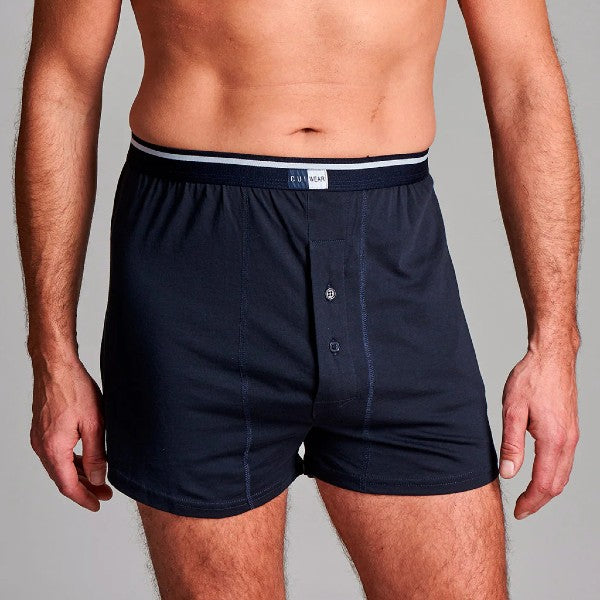 Boxers Cui Ostomy taille haute avec poche pour homme couleur marine - medium | CUI CN12