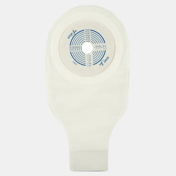 Sac vidable 12" une pièce Active Life Stomahesive à découper, transparent sans filtre | CV-22771