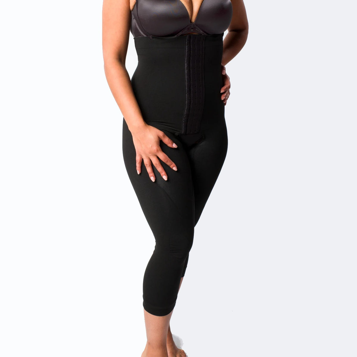 Capri compressif taille haute avec agrafes Angel Care | P1 301A