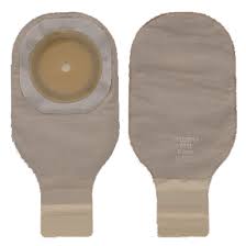 Sac vidable beige avec fenêtre d'observation et filtres une pièce Premier Flextend avec fermoir Lock 'n Roll et champ protecteur convexe souple | HO-8678