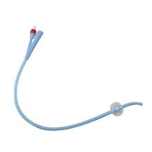 Sonde Foley silicone, 2 voies, embout coudé, 5cc, 16FR (10/bte)