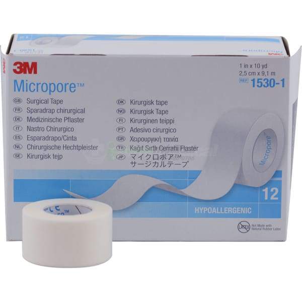 3M - Ruban Micropore - Blanc Blanc / 1 po 3M