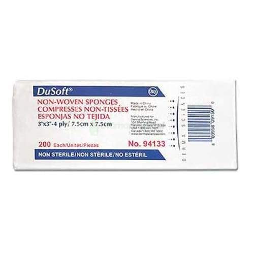 Compresse de gaze Dusoft non tissé 4 plis non stérile (200/paquet) Compresse Dusoft