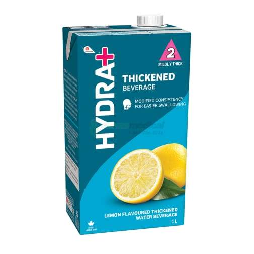 Oasis Hydra+ Eau Citronnée (12 x 1L) - IDDSI 2 et IDDSI 3 boissons épaissies Lassonde