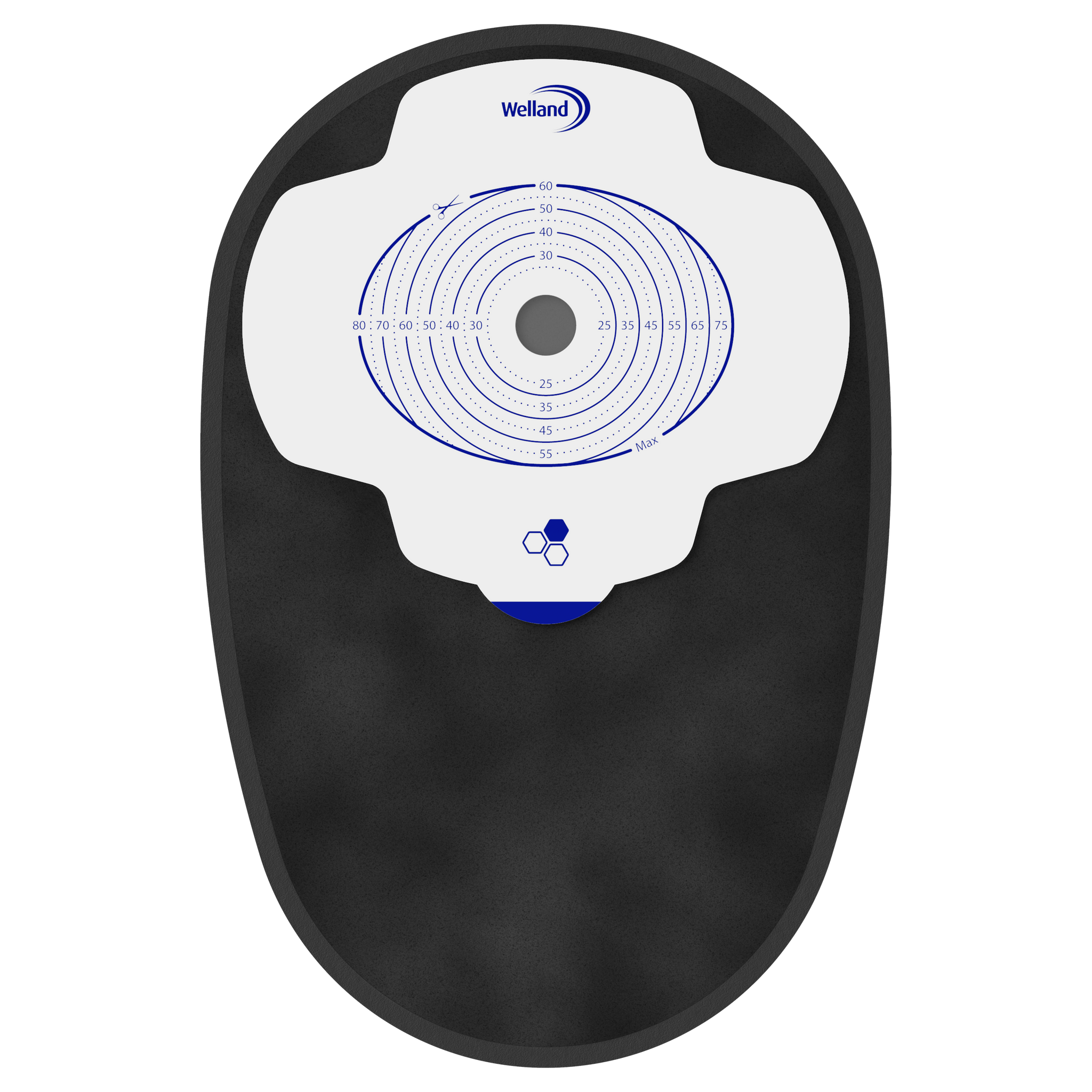 Aurum Plus, Une pièce - Fermés, Sacs Maxi, Noir, Ouverture de Départ 13mm (60mm x 80mm) | X1C1A13S