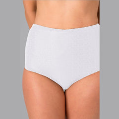 Culotte Cui Ostomy taille haute en coton avec poche pour femme couleur blanc - taille 8 | CUI CF49