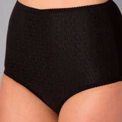 Culotte Cui Ostomy taille haute en coton avec poche pour femme couleur noir - taille 16 | CUI CF53