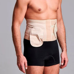 Ceinture de soutien pour hernie Fulcionel anti-roulis 20 cm poche à droite couleur beige - medium | CUI F912M/BGE