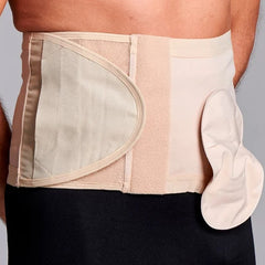 Ceinture de soutien pour hernie Fulcionel anti-roulis 20 cm poche à gauche couleur beige - medium | CUI F918M/BGE