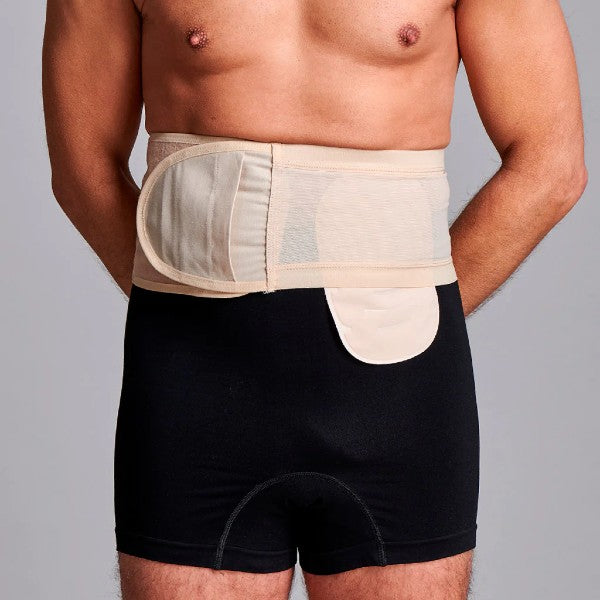 Fulcionel 15 cm Beige Mesh Hernia Support Belt - Xlarge | CUI F718XL/BGE