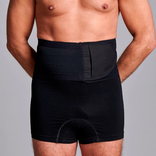 Fulcionel 15 cm black mesh hernia support belt - XXLarge | CUI F719XXL/BLK