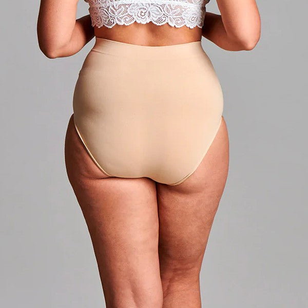 Fulciosupport Seamless High Waisted Briefs Light Support for Women Beige - Medium/Large | CUI FG37