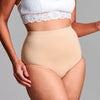 Fulciosupport seamless high-waisted briefs with light support for women in beige - large/Xlarge | CUI FG38