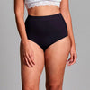 Fulciosupport high-waist seamless briefs for women, light support, black - Xlarge/XXlarge | CUI FG44