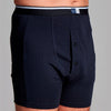 CUI Ostomy Men's High Waist Cotton Stoma Underwear with Pouch Navy - Large | CUI LT13