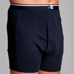 CUI Ostomy High-Waisted Cotton Men's Stoma Underwear with Pouch Navy - XXlarge | CUI LT15