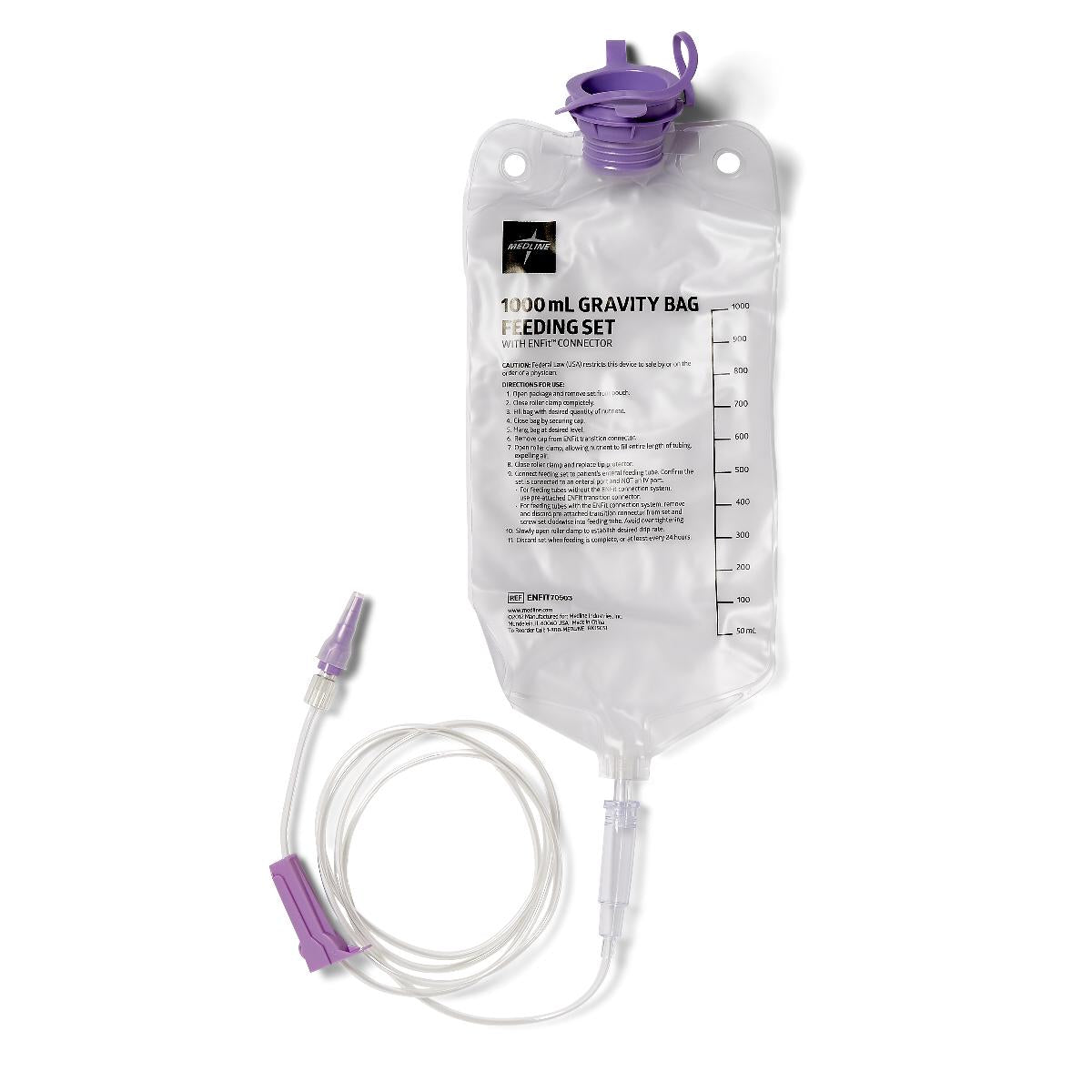 Gravity feeder with ENFIT connector | ENFIT70503