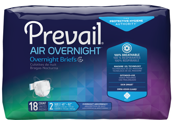 Culottes de nuit Prevail Air Overnight - grandeur large 45 po à 62 po | NGX-013
