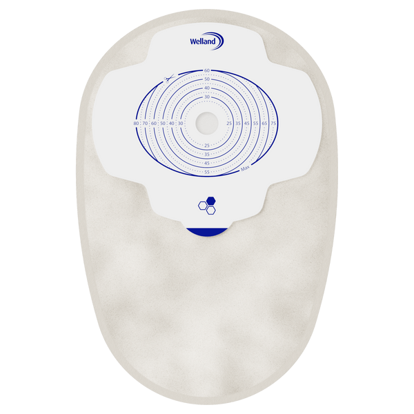 Aurum Plus, Une pièce - Fermés, Sacs Maxi, Couleur Sable, Ouverture de Départ 13mm (60mm x 80mm) | X1C1A23S