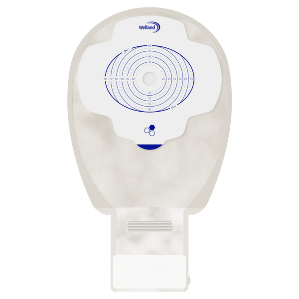 Aurum Plus, Une pièce-Vidables, Sacs Maxi, Couleur Sable, Ouverture de Départ 13mm (60mm x 80mm) | X1D1A23S