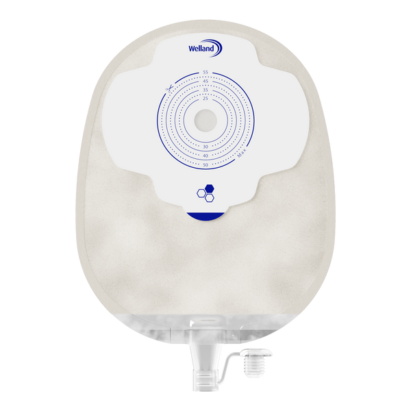 Aurum Plus, Une pièce -Urostomie, Sacs Maxi, Couleur Sable, Ouverture de Départ 13mm - 55mm | X1U1E23S