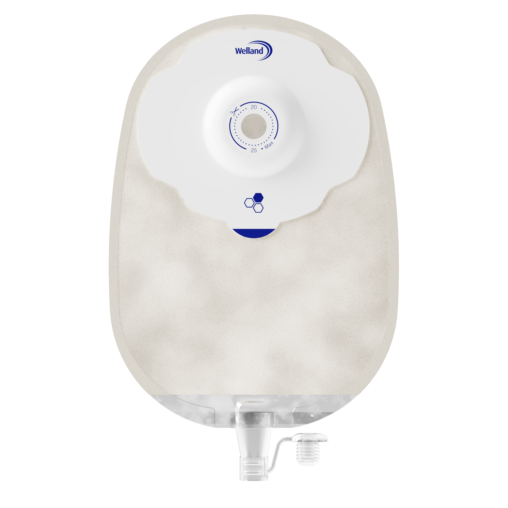 Aurum Plus, Une pièce - Urostomie, Sable, Maxi, Ouverture de Départ 13mm à Découper Jusqu'à 25mm | X1U1R236113