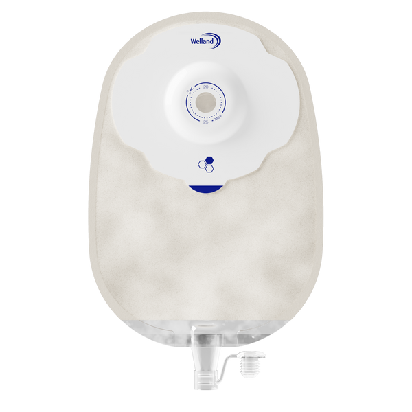Aurum Plus, Une pièce - Urostomie, Sable, Maxi, Ouverture de Départ 13mm à Découper Jusqu'à 25mm | X1U1R236113
