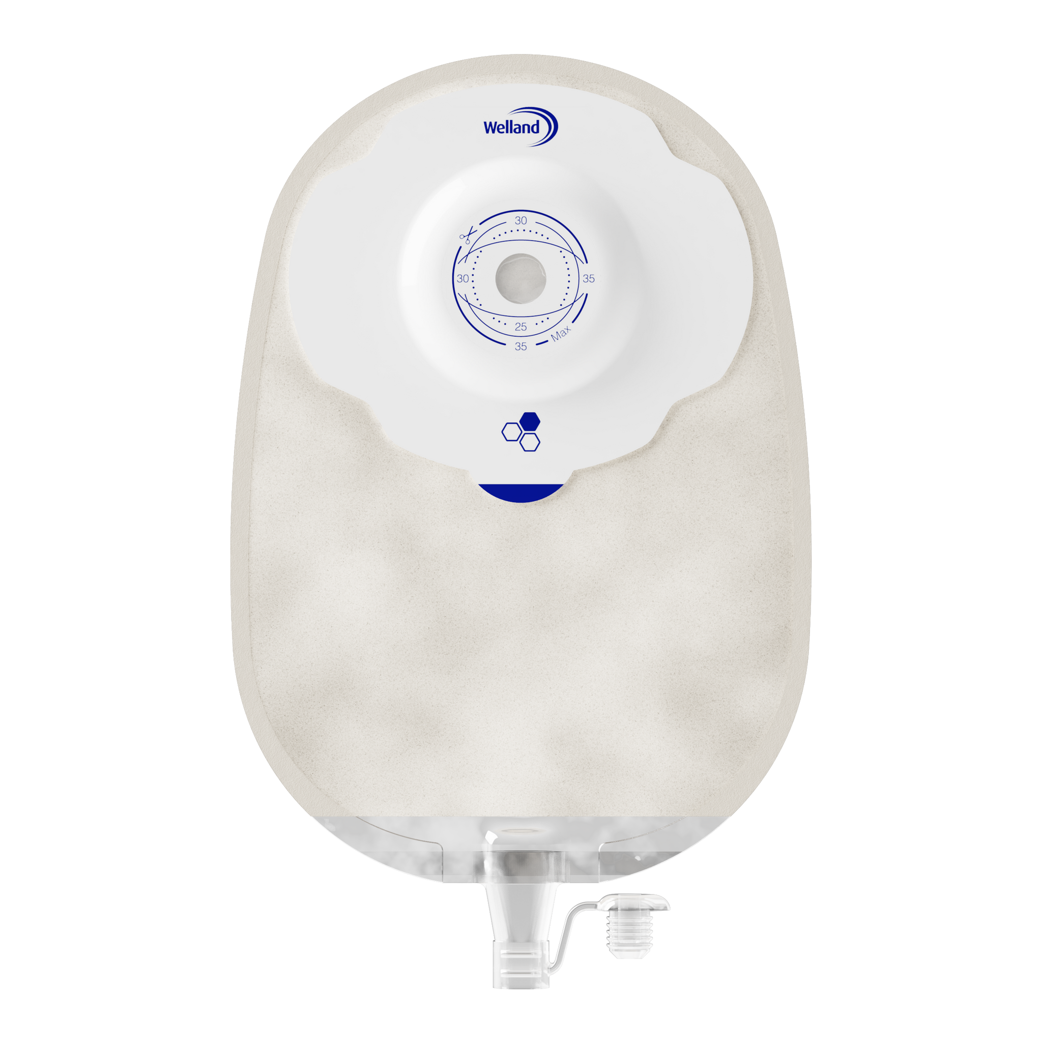 Aurum Plus, Une pièce - Urostomie, Sable, Maxi, Ouverture de Départ 13mm à Découper Jusqu'à 35mm | X1U1R236213