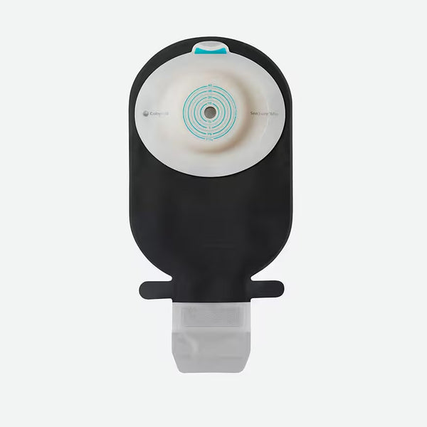 SenSura Mio noir, Convexité légère, Sac vidable 1 pièce, Maxi, 10-43 mm | CP-18989