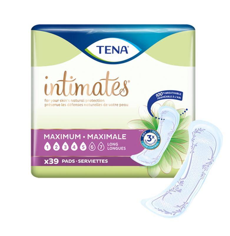 Serviettes d'incontinence TENA Sensitive Care absorption max, longue | 54295