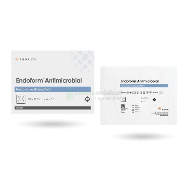 Endoform Antimicrobial - 4 x 5’’ Soins de plaie Aroa