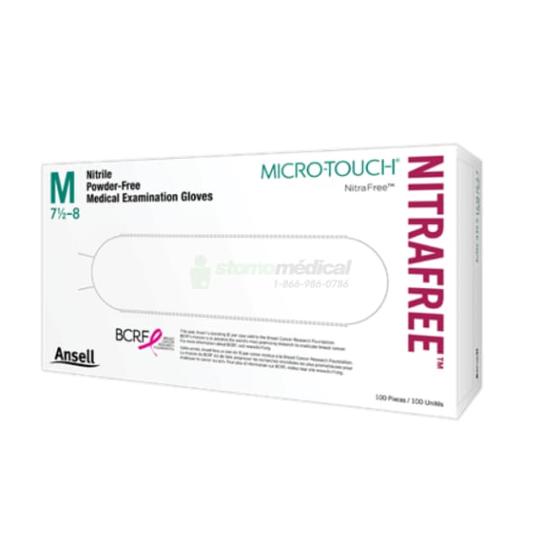 Gants nitrile Micro-Touch NITRAFREE 100/bte - rose gant d’examen Ansell