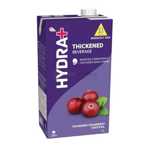 Oasis Hydra+ Canneberge (12 x 1L) - IDDSI 2 et IDDSI 3 boissons épaissies Lassonde