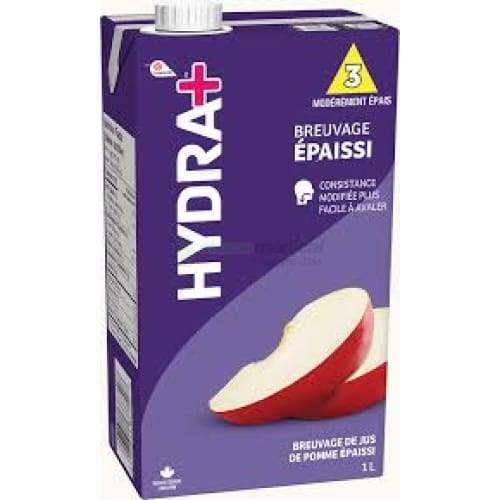 Oasis Hydra+ Pomme (12 x 1L) - IDDSI 2 et IDDSI 3 boissons épaissies Lassonde