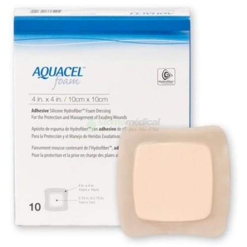 Pansement Aquacel Foam Hydrofiber Stérile Et Avec Adhésif Convatec