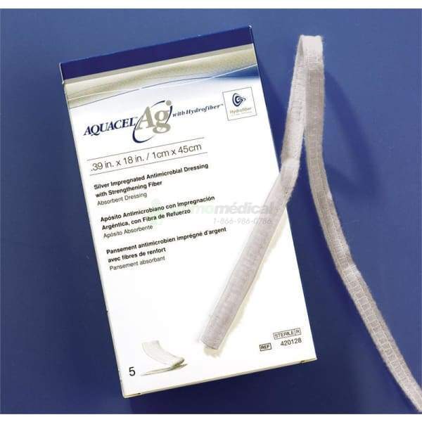 Pansement Mèche Aquacel Ag Hydrofiber Avec Fibres De Renfort Stérile Convatec