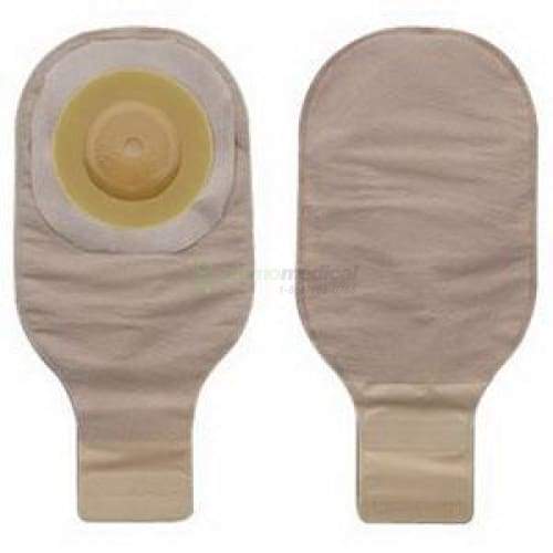 Sac vidable beige (30 cm) une pièce Premier Flextend avec fermoir Lock n Roll et champ protecteur convexe à découper (Nouvelle formule)