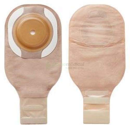 Sac vidable beige avec fenêtre dobservation et filtres une pièce Premier Flextend avec fermoir Lock n Roll et champ protecteur convexe